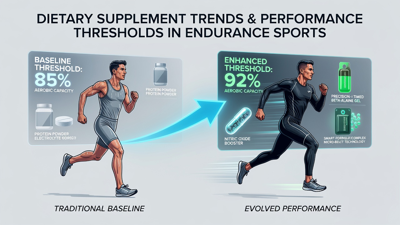 Athletes preparing nutritional supplements before an endurance race