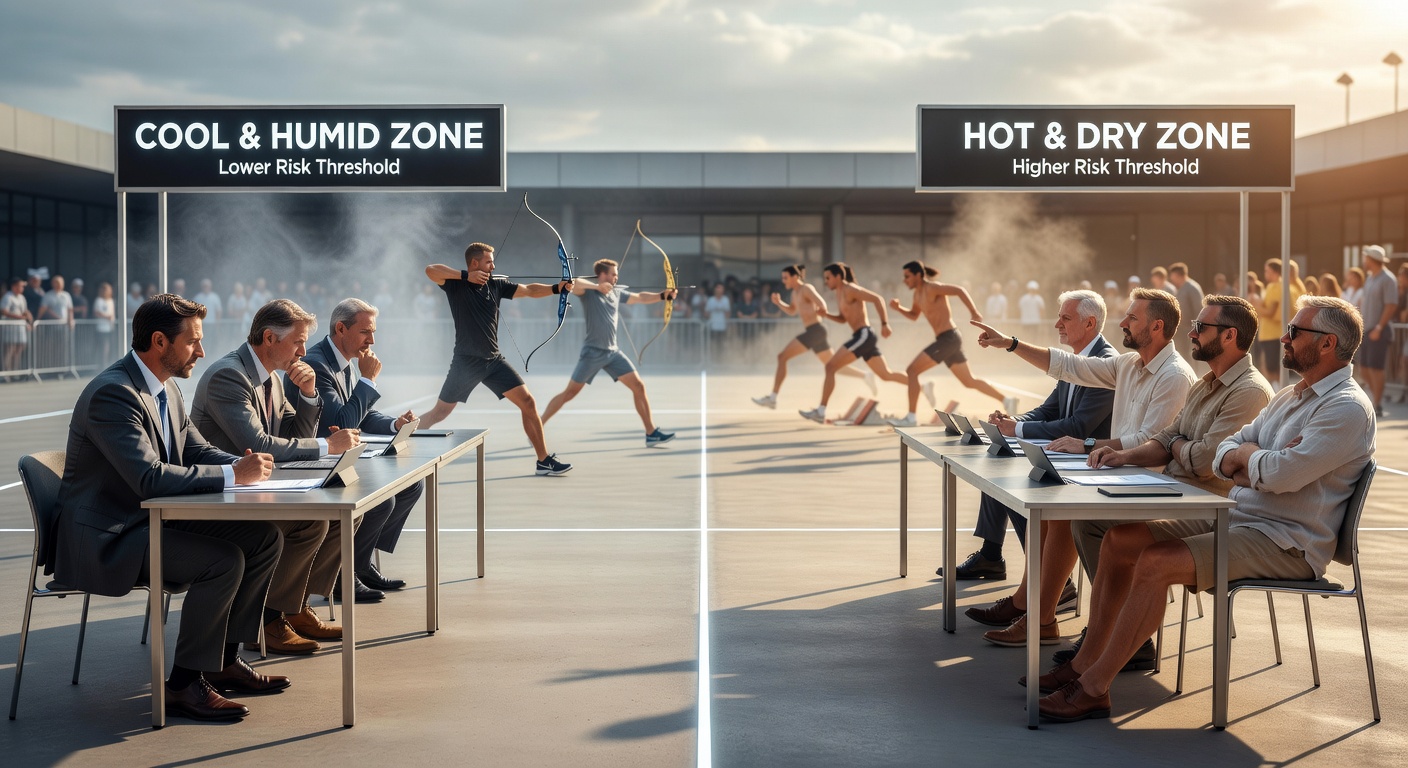 Bettors analyzing real-time weather data overlays on an outdoor sports venue screen