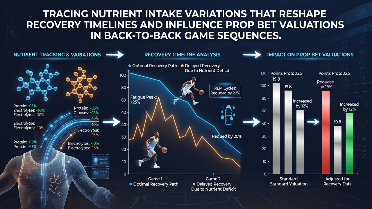 Athletes reviewing nutrition data during back-to-back game preparation
